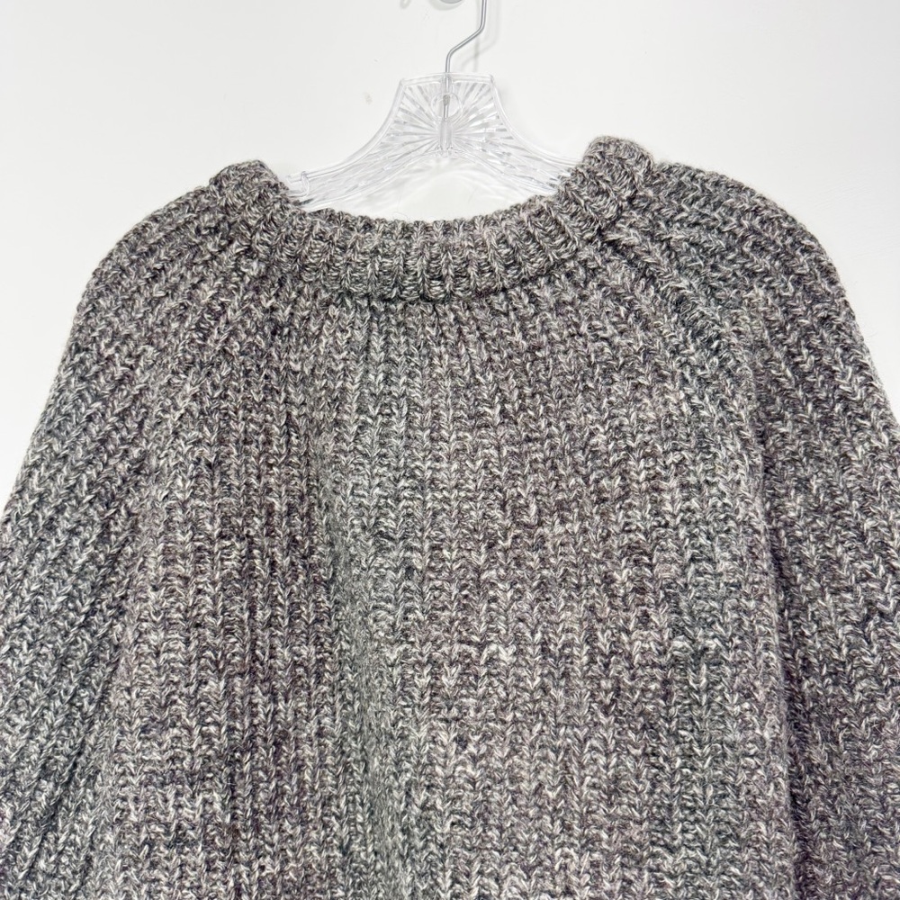 Vintage Dartmoor Jumpers Chunky Knit Gray 100% Wool Sweater Size XL - Picture 11 of 13